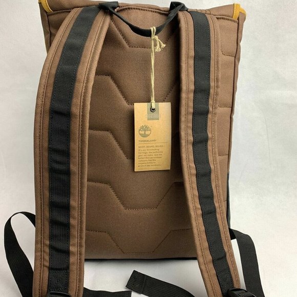 Timberland Natick 17L Brown/Wheat Unisex Backpack J0805-931 - Picture 6 of 7